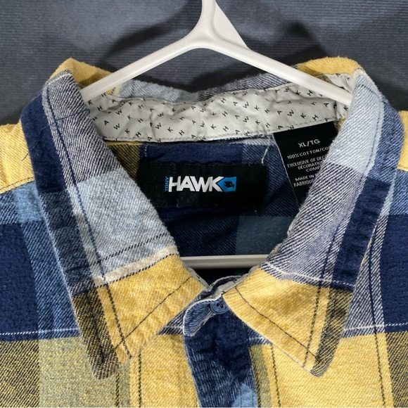 Tony Hawk Men’s XL Skateboarding Flannel Plaid Button Down Streetwear Grunge - Picture 4 of 8